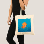 Cute Cartoon Baby Octopus Tote Bag (Voorkant (product))