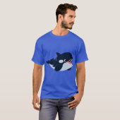 Cute Cartoon Baby Orca T-Shirt (Voorkant volledig)
