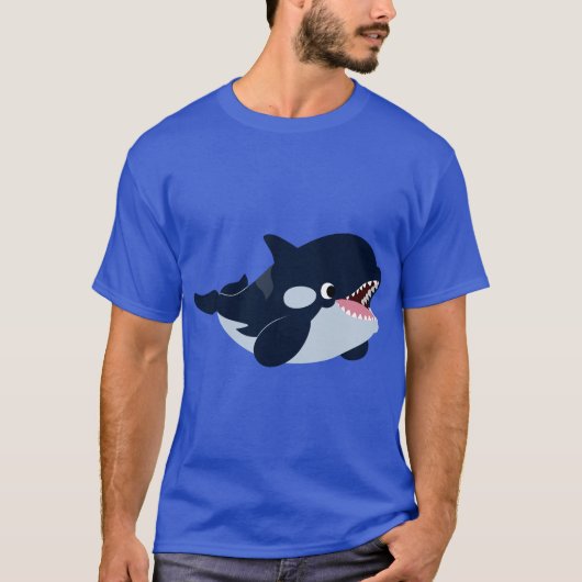 Cute Cartoon Baby Orca T-Shirt (Voorkant)