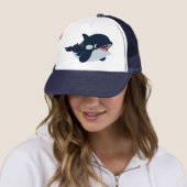 Cute Cartoon Baby Orca Trucker Hat Pet (In situ)