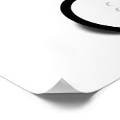 Cute Cartoon Baby Panda Beer Golfing Poster (Hoek)