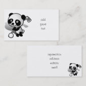 Cute Cartoon Baby Panda Beer Golfing Visitekaartje (Voorkant / Achterkant)
