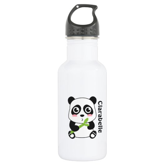 Cute Cartoon Baby Panda Waterfles (Voorkant)