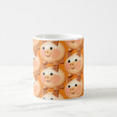 Cute Cartoon Baby Pig Funny Koffiemok (Center)