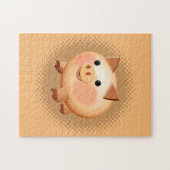 Cute Cartoon Baby Pig Legpuzzel (Horizontaal)
