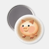 Cute Cartoon Baby Pig Magneet (Voorkant / Achterkant)