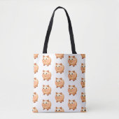 Cute Cartoon Baby Pig Pattern Tote Bag (Voorkant)