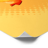 Cute Cartoon Baby Pig Poster (Hoek)