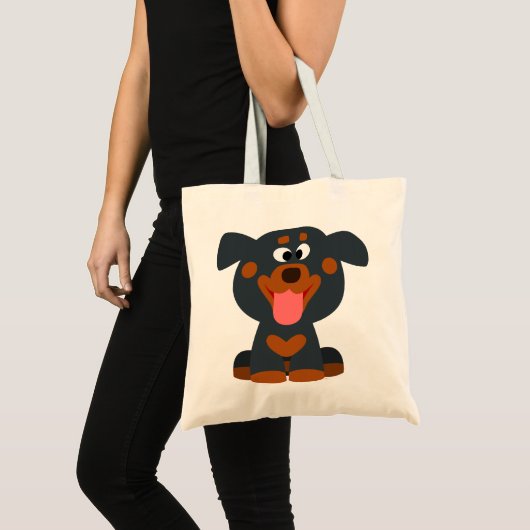 Cute Cartoon Baby Rottweiler Bag Tote Bag (Voorkant (product))