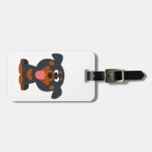 Cute Cartoon Baby Rottweiler Bagagelabel (Voorkant horizontaal)