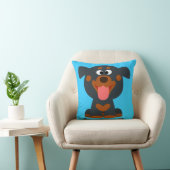 Cute Cartoon Baby Rottweiler Mojo Sierkussen (Stoel)
