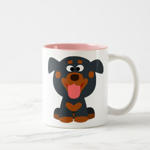 Cute Cartoon Baby Rottweiler Mok