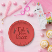 Cute Cartoon Bacon Bord (Feest)