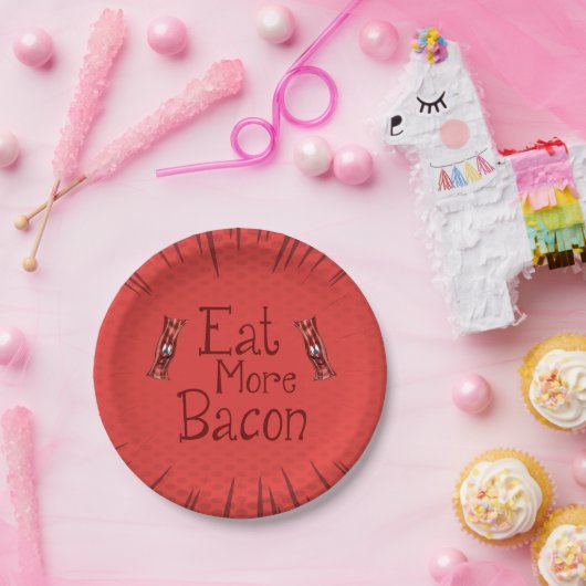 Cute Cartoon Bacon Bord (Feest)