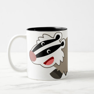 Cute Cartoon Badger Mok