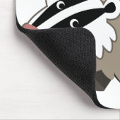 Cute Cartoon Badger Mousepad Muismat (Hoek)