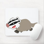 Cute Cartoon Badger Mousepad Muismat (Met muis)