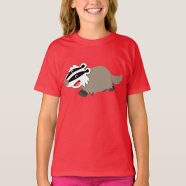 Cute Cartoon Badger Women T-Shirt