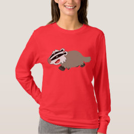 Cute Cartoon Badger Women T-Shirt