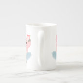 Cute Cartoon Ballerina Pig Bone China Mok (Achterkant)