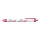 Cute Cartoon Ballerina Pig Zwarte Inkt Pen (Bovenkant)