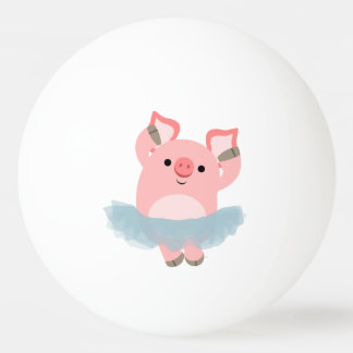 Cute Cartoon Ballerina Ping Pong Ball