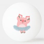 Cute Cartoon Ballerina Ping Pong Ball (Achterkant)