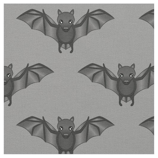 Cute Cartoon Bat Pattern Illustratie Stof (Close Up)