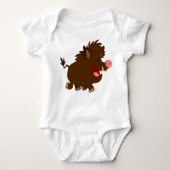 Cute Cartoon Beaming Wild Boar Baby Creeper Romper (Voorkant)