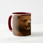 Cute Cartoon Bear Mug Printable | Adorable Animal  Mok (Voorkant links)
