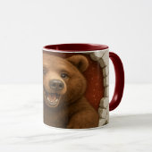 Cute Cartoon Bear Mug Printable | Adorable Animal  Mok (Voorkant rechts)