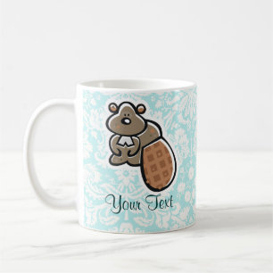 Cute Cartoon Beaver Koffiemok