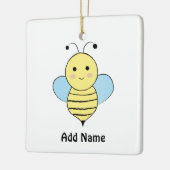 Cute Cartoon Bee Keramisch Ornament (Links)