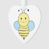 Cute Cartoon Bee Ornament (voorkant)