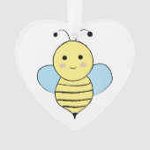 Cute Cartoon Bee Ornament (voorkant)