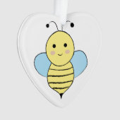 Cute Cartoon Bee Ornament (voorkant)