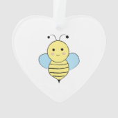 Cute Cartoon Bee Ornament (achterkant)