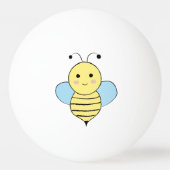 Cute Cartoon Bee Pingpongbal (Voorkant)
