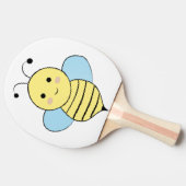 Cute Cartoon Bee Tafeltennisbatje (Zijkant)