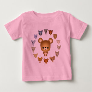 Cute Cartoon Beer Babies Baby T-Shirt