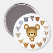 Cute Cartoon Beer Babies Magnet (Voorkant / Achterkant)