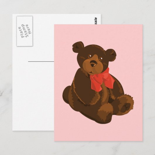 Cute cartoon beer briefkaart (Voorkant / Achterkant)