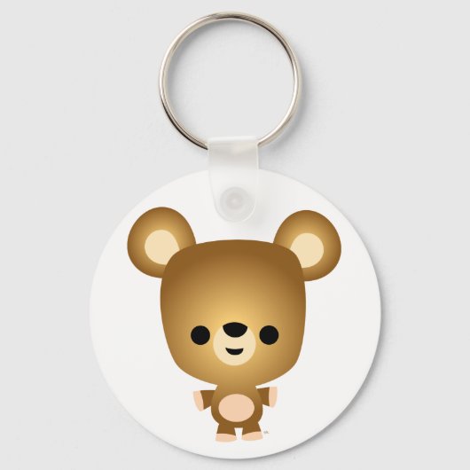Cute Cartoon Beer Cub Sleutelhanger (Voorkant)