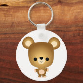 Cute Cartoon Beer Cub Sleutelhanger (Voorkant)