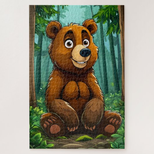 Cute Cartoon Beer Legpuzzel (Verticaal)