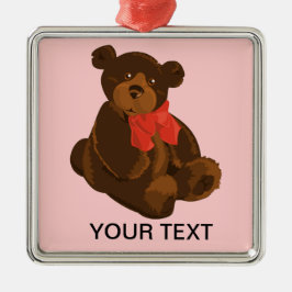 Cute cartoon beer metalen ornament