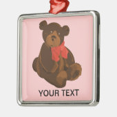 Cute cartoon beer metalen ornament (Links)