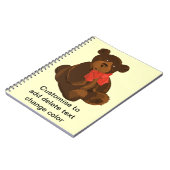 Cute cartoon beer notitieboek (Linkerzijde)