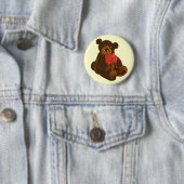 Cute cartoon beer ronde button 5,7 cm (In situ)