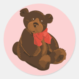 Cute cartoon beer ronde sticker